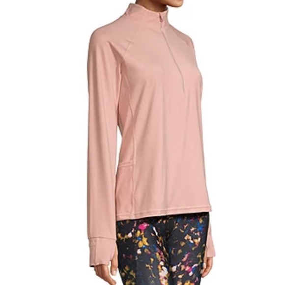 Xersion Women's Light Pink Long Sleeve Quarter-Zip Pullover Size XXL - Picture 3 of 9